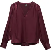 Vero Moda Blusa 'VMCHARM' borgonha