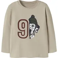 Name it Camisola 'NMMVUX' estuque / verde escuro / carmesim / branco