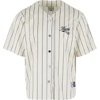 Karl kani Camisa 'Varsity' navy / offwhite