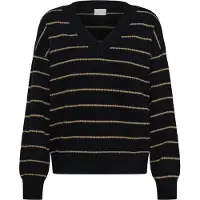 Kaffe Pullover 'Ariana' bege / preto