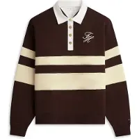Tommy Hilfiger Sweatshirt bege / castanho escuro / branco