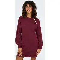 ONLY Vestido de malha 'Emma' vermelho vinho
