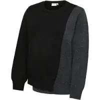 Mamalicious Pullover 'MLNewanne Iris' antracite / preto