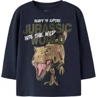 Name it Camisola 'NMMOTTI JURASSIC' marinho / cáqui / oliveira / branco