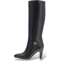 GUESS para mulher. FLFOATLEA11 Botas de Couro Oatie preto (37), 3 a 5cm, Zíper, Casual, Clássico
