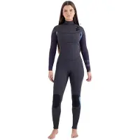 Hurley Fato De Neoprene De Manga Comprida Com Fecho No Peito Para Mulher Advant 4/3 Mm