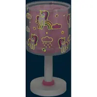 DALBER Candeeiro de mesa infantil Unicorns, G4, Ø 15 cm