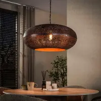 Zijlstra Candeeiro suspenso Cielo, Ø 68 cm, cobre, metal, E27, 1 lâmpada