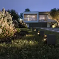 KLEWE Projetor solar de jardim LED Alea antracite 15 x 15cm IP65
