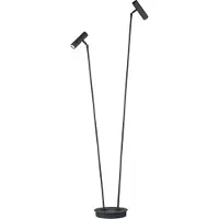 HELL Candeeiro de pé LED Tom Pro, preto, 2 lâmpadas, CCT, regulador de intensidade