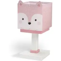 DALBER Candeeiro de mesa infantil Little Fox, G4, largura 14 cm