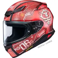 Shoei NXR 2 CharS Zaku II TC-1 Capacete Integral Vermelho/Preto S