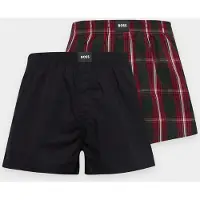 BOSS Boxers 'Peach' verde escuro / vermelho / preto / branco