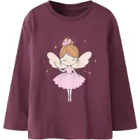 Name it Camisola 'NMFRILARIA' caramelo / cinzento-prateado / rosé / vermelho vinho
