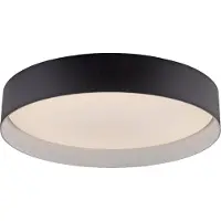 Schöner Wohnen Candeeiro de teto LED TAVOLI, preta, Ø 39 cm, metal, CCT, regulável