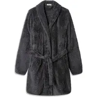 Gisela Roupão Shawl Collar Lurex Detail
