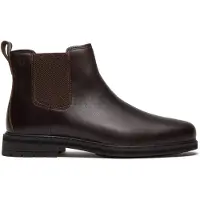 Timberland para homem. TB0A42PGW011 Botas Chelsea Stormbucks em pele castanha escura (47.5), Couro, Marrom, Plano, Nenhum, Casual