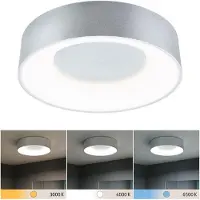 Paulmann Candeeiro de teto LED HomeSpa Casca, branca/alumínio, IP44