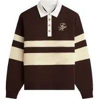 Tommy Hilfiger Sweatshirt bege / castanho escuro / branco