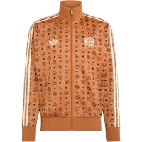 Adidas Casaco deportivo creme / castanho / laranja escuro