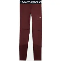 Nike Calças de desporto 'Pro' vermelho escuro / preto / branco