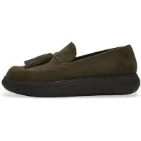 FitFlop para mulher. JHS-B77 Mocassins de camurça Iq-Comff verde oliva (39), Couro, Plano, 1 a 3cm, Nenhum, Casual