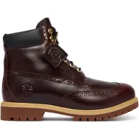 Timberland para homem. TB0A2A8VEIW1 Botas de pele Premium grená (41 W), Couro, 1 a 3cm, Cordão, Casual