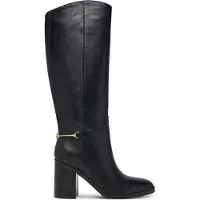 GUESS para mulher. FLFGRILEA11 Botas de Couro Grendi preto (39), 3 a 5cm, Zíper, Casual, Clássico