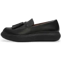 FitFlop para mulher. JHR-090 Mocassins de Pele Iq-Comff preto (40), Couro, Plano, 1 a 3cm, Nenhum, Casual