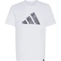 Adidas Camisa funcionais 'CAMO GRAPHIC T-SHIRT' cinzento / cinzento basalto / cinzento escuro / branco