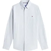 Tommy Hilfiger Camisa 'HERITAGE' verde pastel / branco