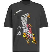 Adidas Camisa funcionais 'Anthony Edwards Stand Down' amarelo / cinzento / antracite / laranja