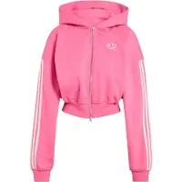 Adidas Originals Casaco em moletão 'AdiSignature' rosa claro / offwhite