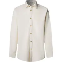 Pepe Jeans para homem. PM3091440 Camisa River branco quebrado (XL), Casual, Algodão, Manga comprida