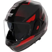 Nolan N120-1 CICLONE Capacete Mate/Antracite/Vermelho S cinzento