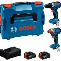 Bosch Kit De Ferramentas Elétricas Gdx18v-285+gsr18v-65+2x5.0+gal+l-b