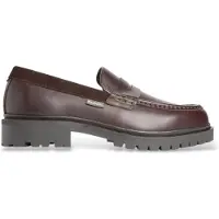 Barbour para homem. MFO0850 Mocassins de Pele Croxton castanho (44), Couro, Marrom, Plano, Nenhum, Casual