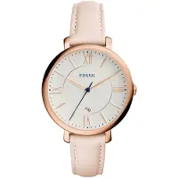 Fossil Relógios analógicos 'ES3988' azul / ouro rosa / cor-de-rosa / branco