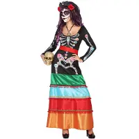 Atosa Traje De Mulher Mexican Skeleton