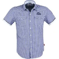 Lonsdale Camisa azul / branco