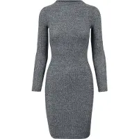 Urban Classics Vestido cinzento escuro / branco