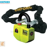Oxford Cadeado De Corrente Big Boss Alarm 12mm 1.2m
