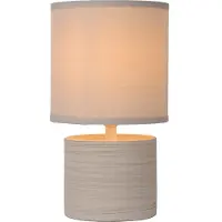 Lucide Candeeiro de mesa Greasby com abajur em tecido, bege