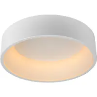 Lucide Candeeiro de teto LED Talowe, branco, Ø 45 cm