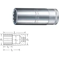 Stahlwille Soquete De 12 Pontos 51 1/2´´ 22 Mm 83 Mm